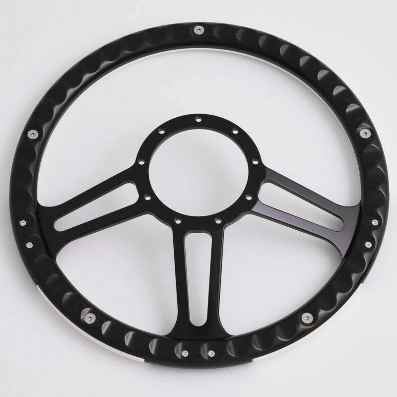 14'' Billet Steering Wheels Wrap GMC Trucks Blazer El Camino Jimmy w Horn