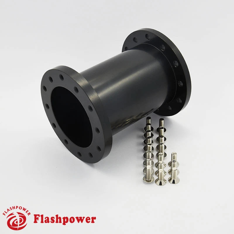 4" Steering Wheel Extension Spacer Black Aluminum for MOMO ISIsotta Sparco OMP