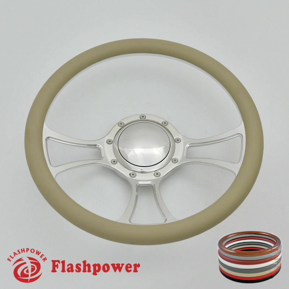 14'' Billet Steering Wheels Half Wrap Restoration Suburban El Camino