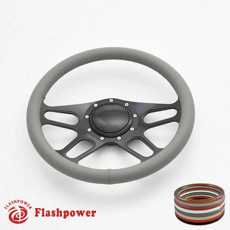 15.5'' Billet Steering Wheel Full Wrap Replacement Buick GMC W/ Horn Button