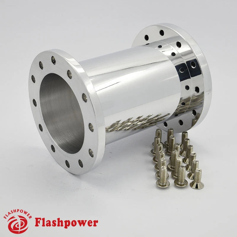 4" Steering Wheel Spacer Polished Aluminum for MOMO ISOTTA SPARCO OMP