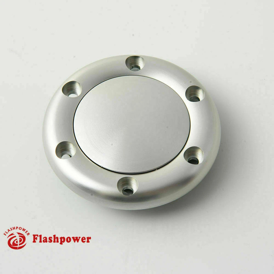 Billet Horn Button for 6 Bolt Steering Wheel Flashpower Nardi Satin Finish