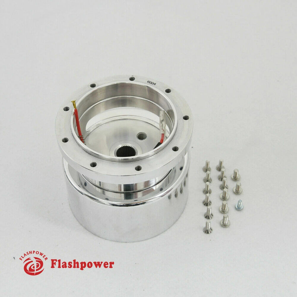 9 bolt Steering Wheel Hub Adapter Tilt Telescopic GM Buick Cadillac Polished