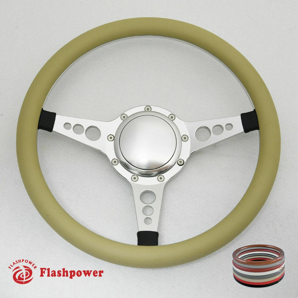 14'' Billet Steering Wheel Half Wrap Horn Button GMC Catalina