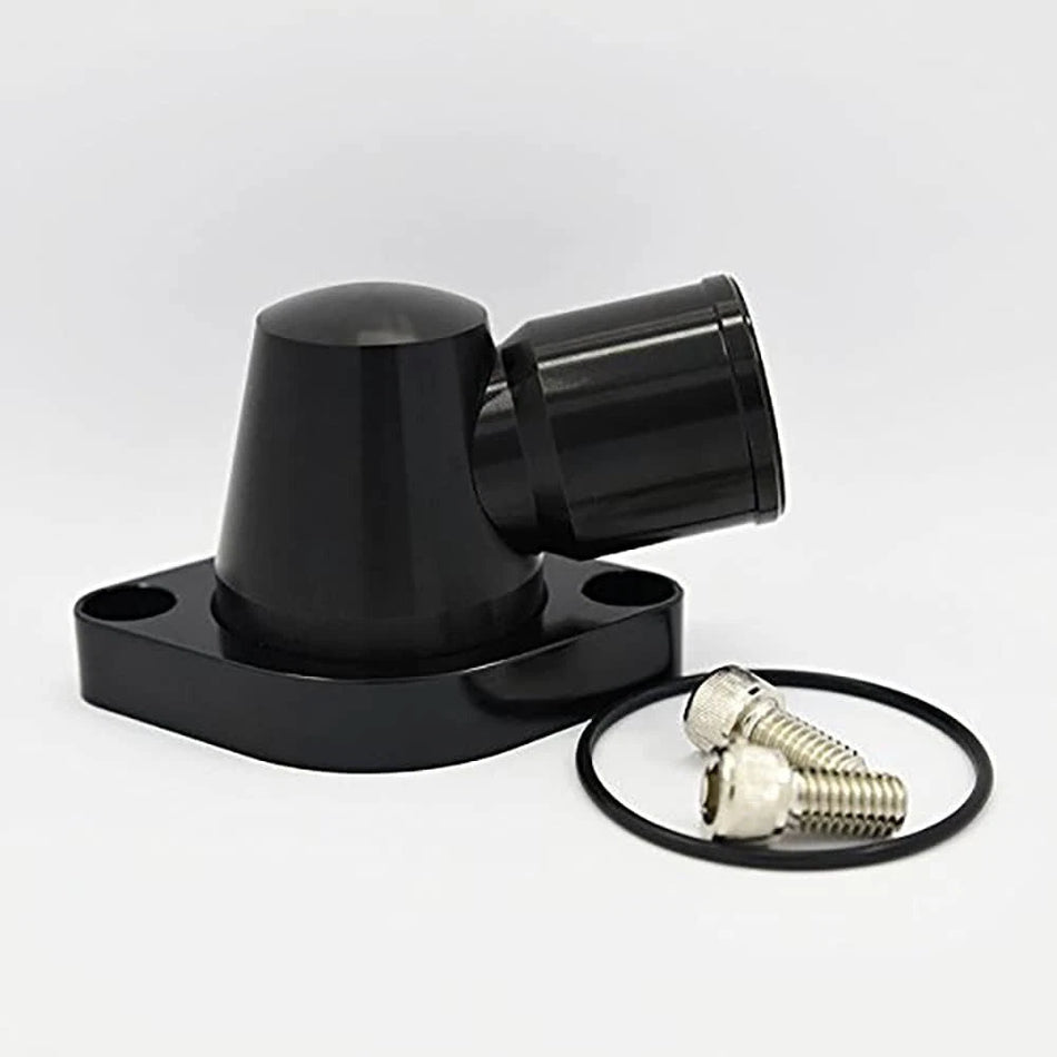 Billet Aluminum Water Neck SBC BBC Chevy Big Small Block 327 350 454 396 Black