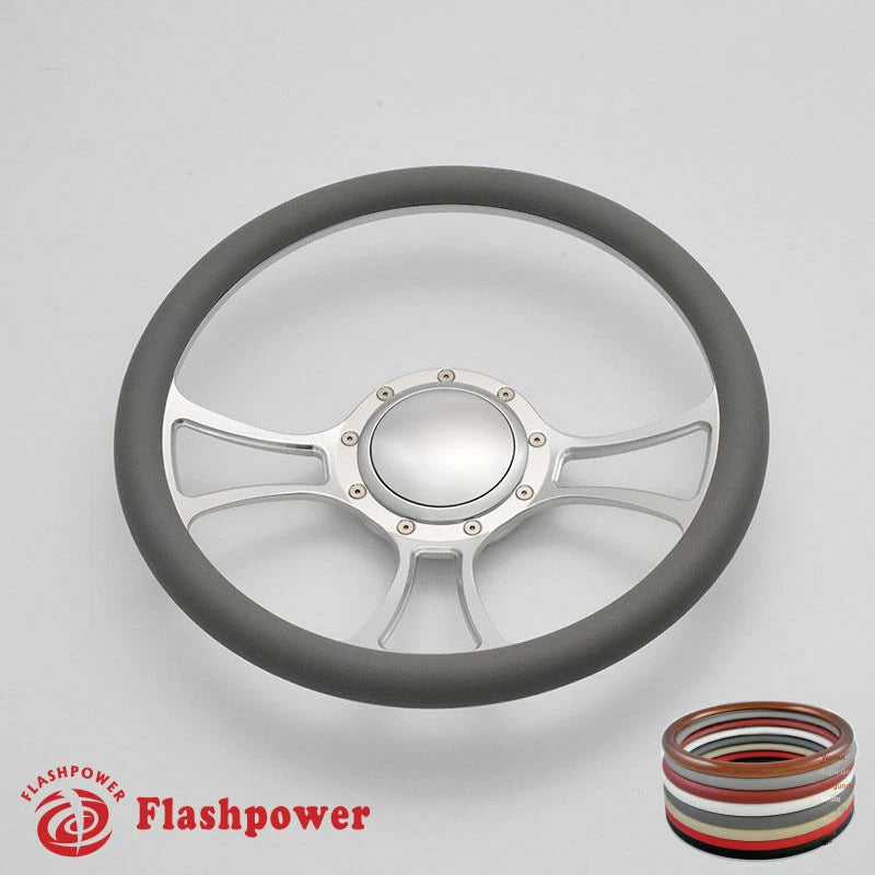 14'' Billet Steering Wheels Half Wrap Dodge Challenger Charger GTO Ford