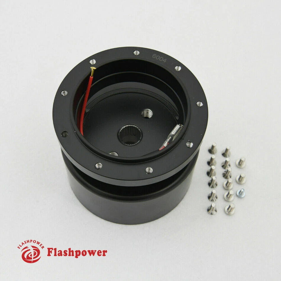 9 Bolt Steering Wheel Adapter Tilt Telescopic GM Corvette Oldsmobile Black