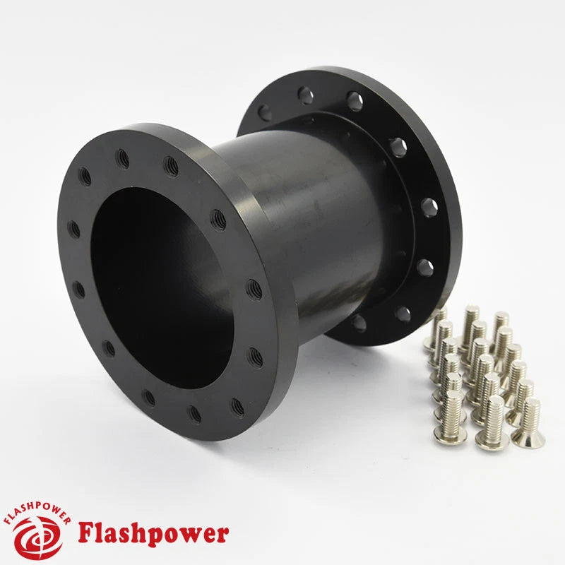 3" Steering Wheel Spacer Black Aluminum for MOMO Isotta Sparco OMP