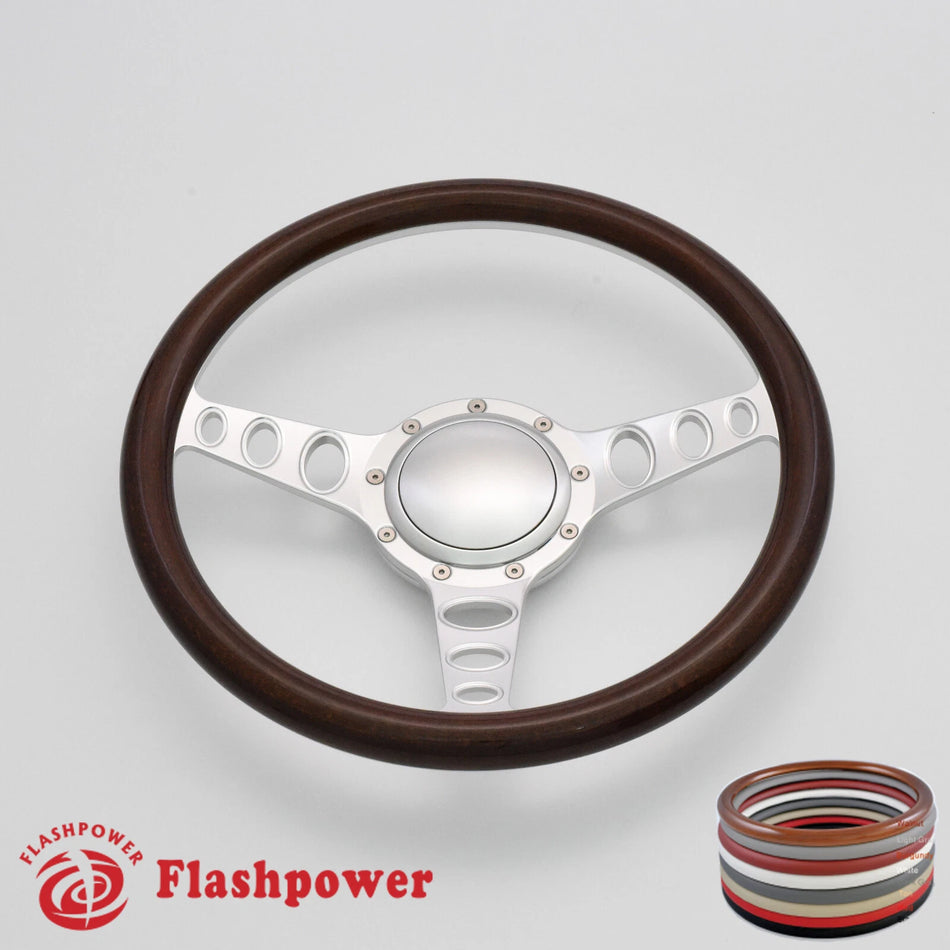 15.5'' Billet Steering Wheels Vinyl Wrap Restoration Suburban El Camino