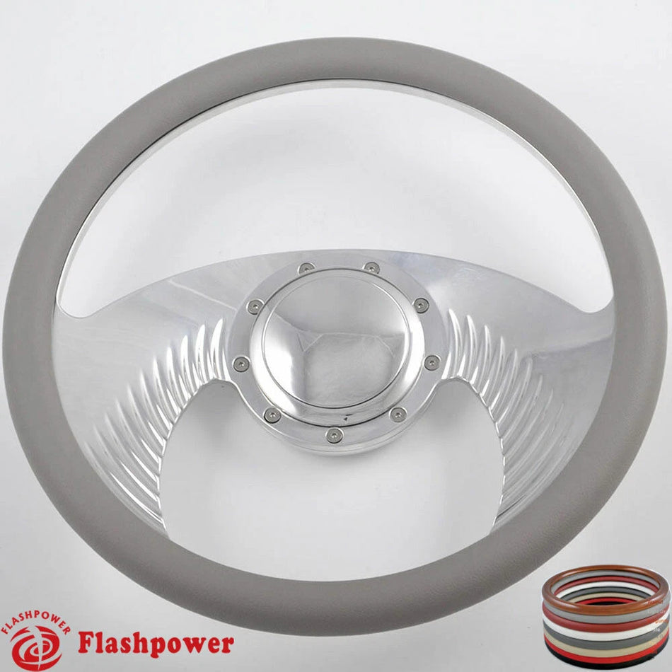 14'' Billet Steering Wheels Half Wrap Buick Chevy GMC Impala GTO Ford