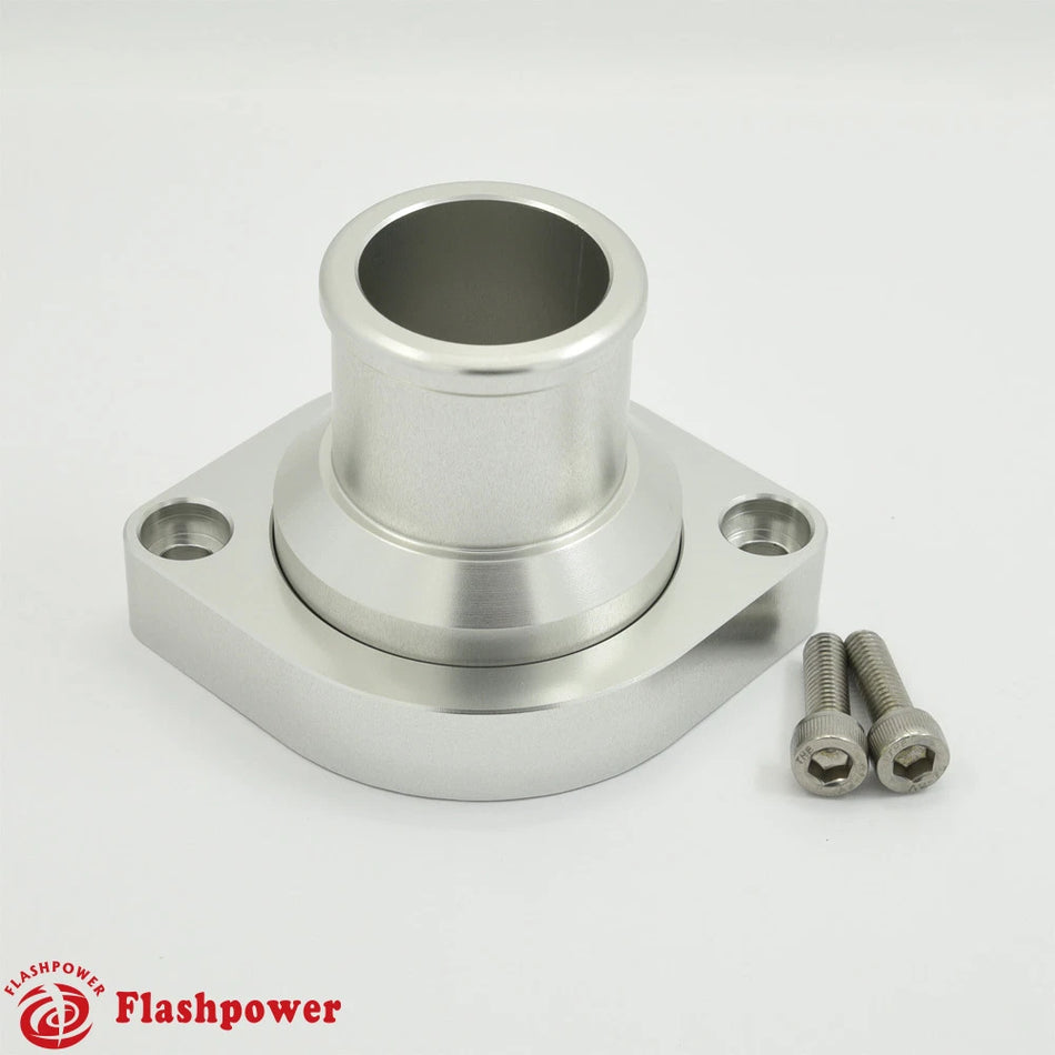 Billet Swivel Thermostat Housings Water Neck 180 1.5" LS Engine Clear