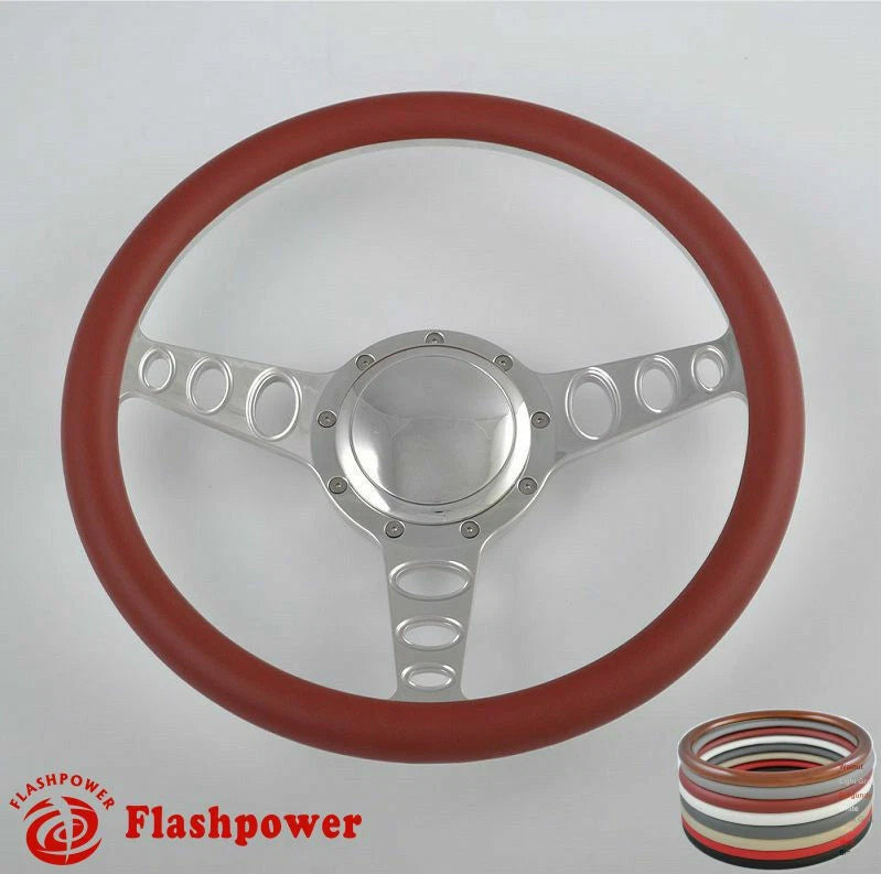 15.5'' Billet Steering Wheels Half Wrap Restoration Suburban El Camino GMC