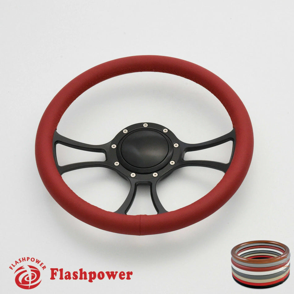 14'' Billet Steering Wheels Full Wrap Chrysler New Yorker Imperial Cordoba