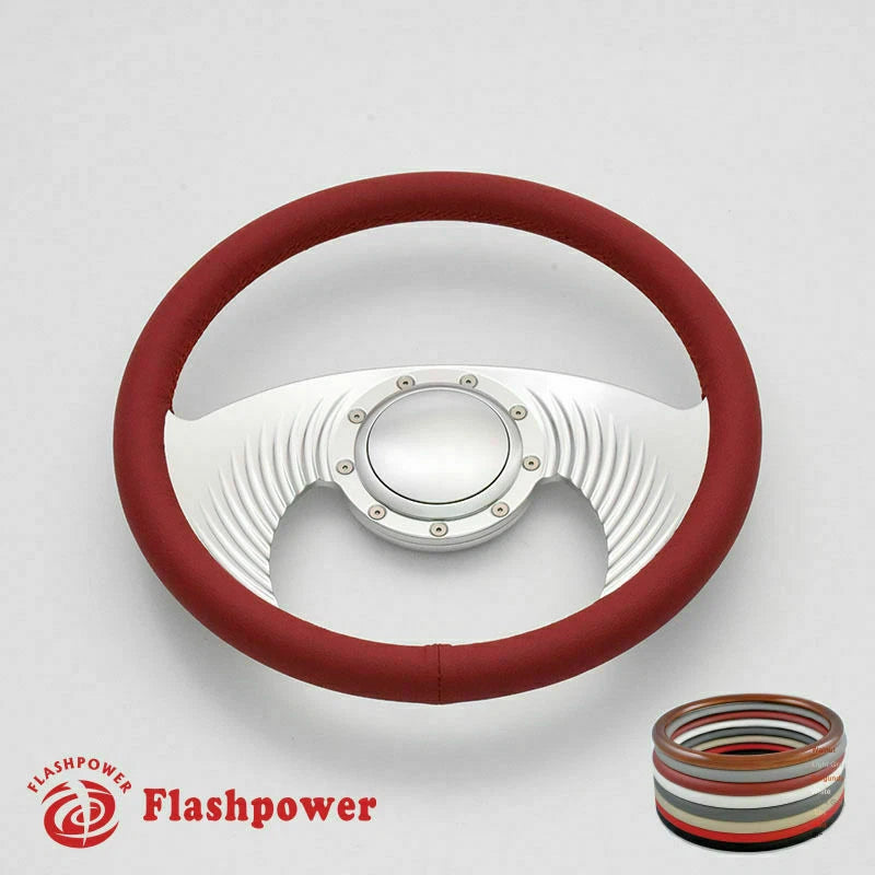 14'' Billet Steering Wheels Full Wrap GMC Trucks Blazer El Camino w/ Horn