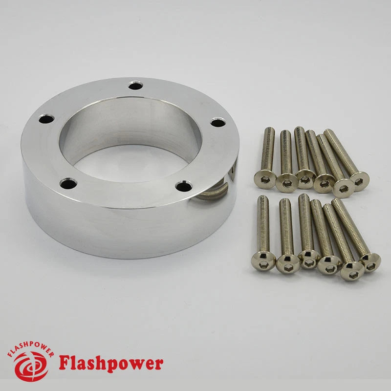 1" Steering Wheel Spacer Polished Aluminum for Grant APC Pilot