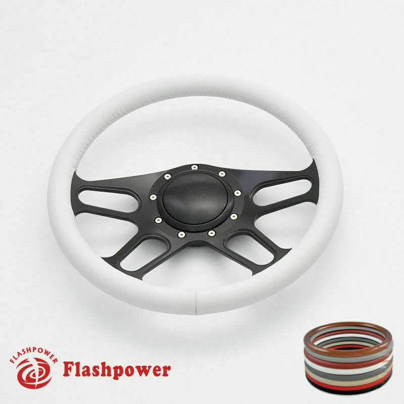 15.5'' Billet Steering Wheel Full Wrap Replacement Buick GMC W/ Horn Button