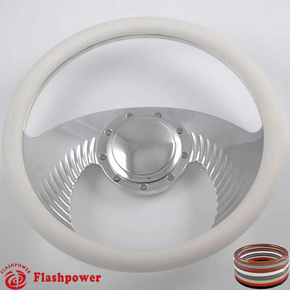 14'' Billet Steering Wheels Half Wrap Buick Chevy GMC Impala GTO Ford