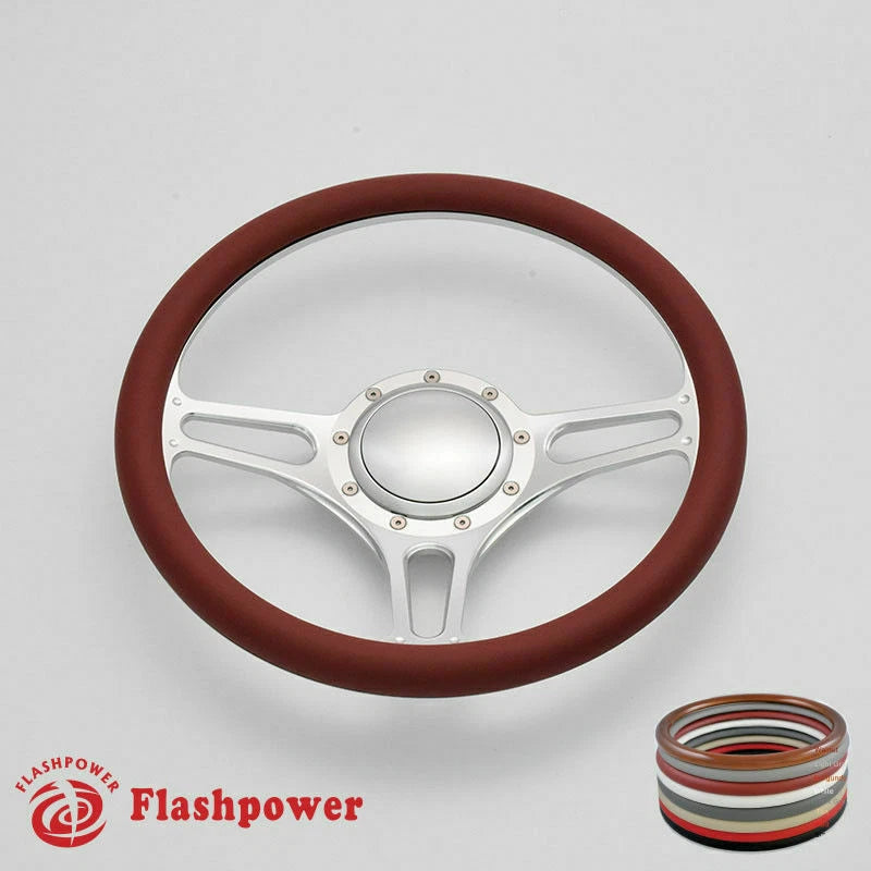 14'' Billet Steering Wheels Half Wrap Buick Cadillac Pontiac GTO Firebird