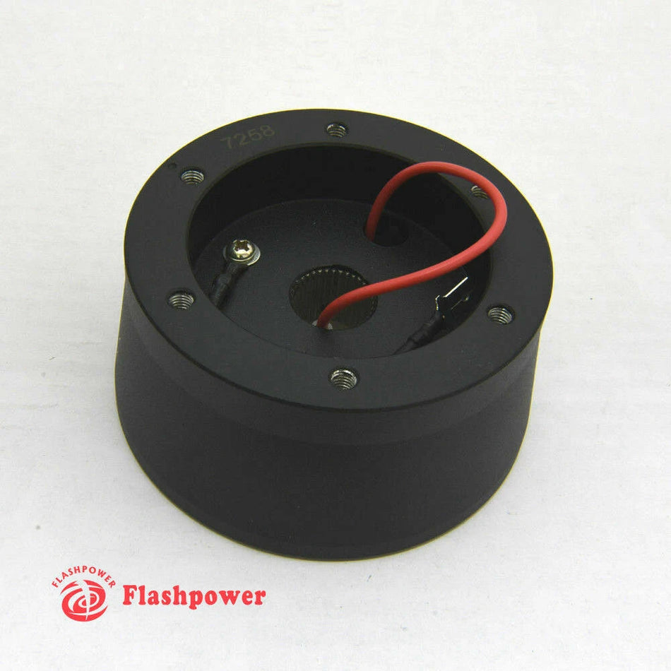 Flashpower Steering Wheel Short Hub Adapter Billet Black for Nissan Datsun
