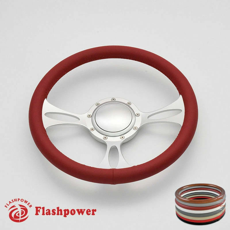 14'' Billet Steering Wheel Full Wrap Buick Cadillac Pontiac Caprice GTO Firebird