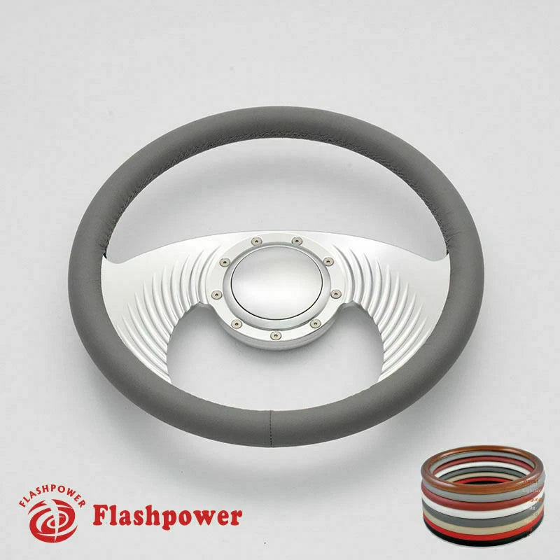 14'' Billet Steering Wheels Full Wrap GMC Trucks Blazer El Camino w/ Horn