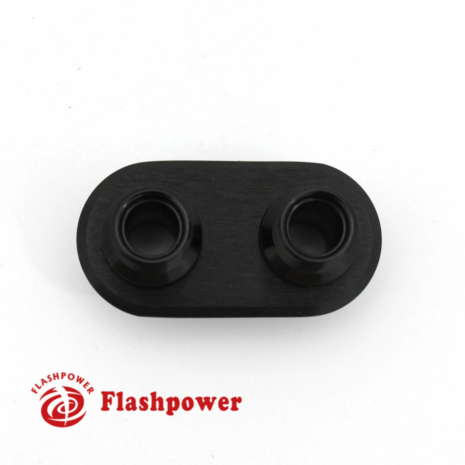 2-Port Billet Aluminum Firewall Heater Bulkhead Connector Hot Rod