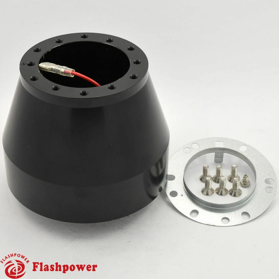 Flashpower Steering Wheel Adapter BMW E24 E28 E30 E32 M3 M5 318i 325e 535i Black