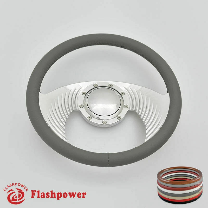 14'' Billet Steering Wheel Full Wrap Chevrolet Monte Carlo Camaro w/ Horn