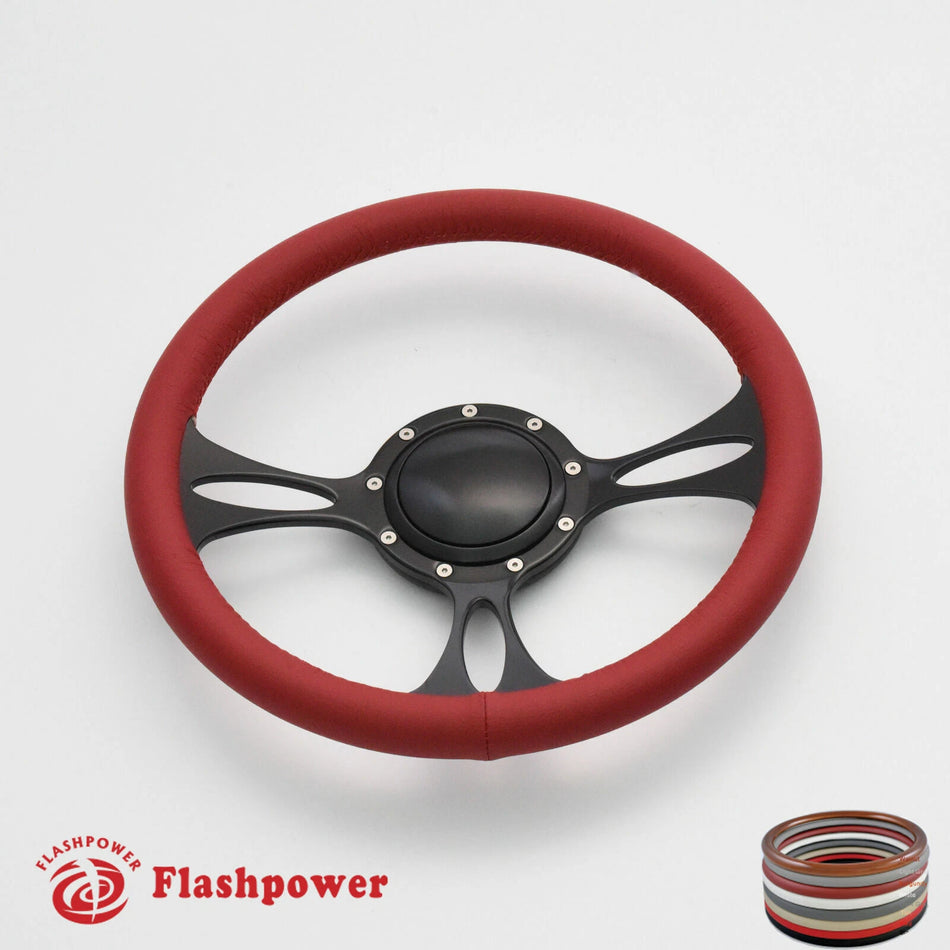 14'' Billet Steering Wheels Full Wrap Buick Cadillac Pontiac GTO Firebird