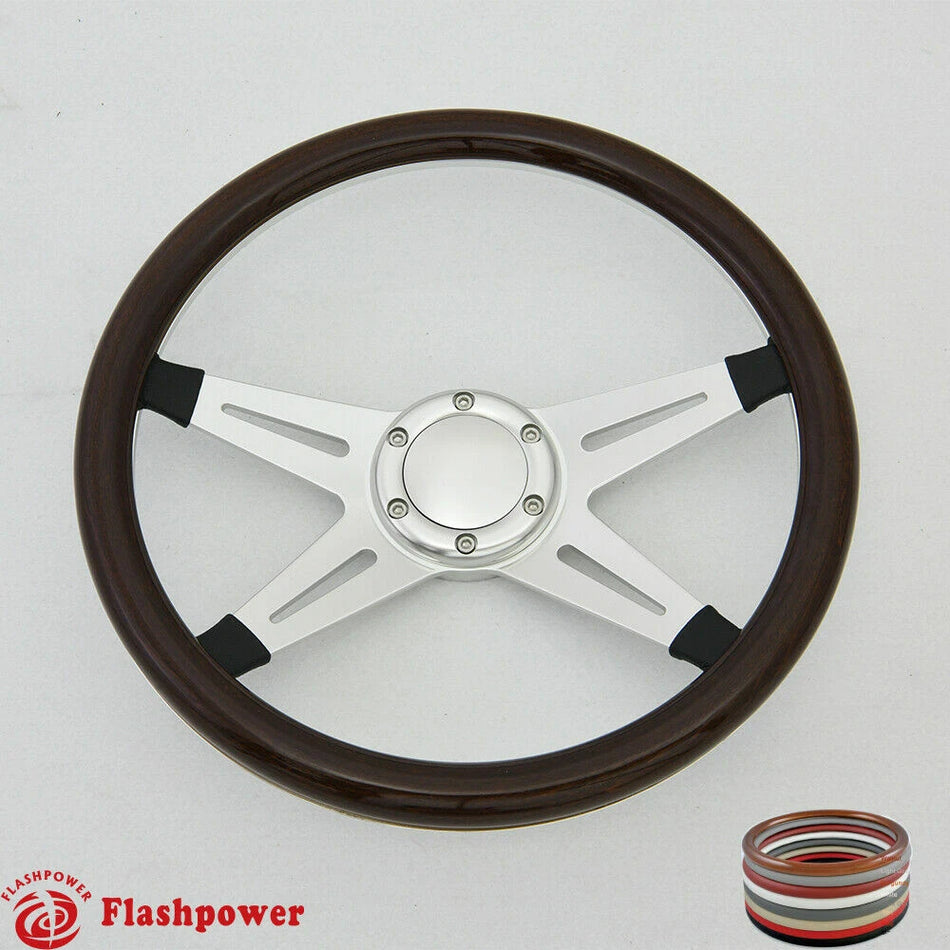 14'' Billet Steering Wheel Half Wrap Horn Button GMC Catalina