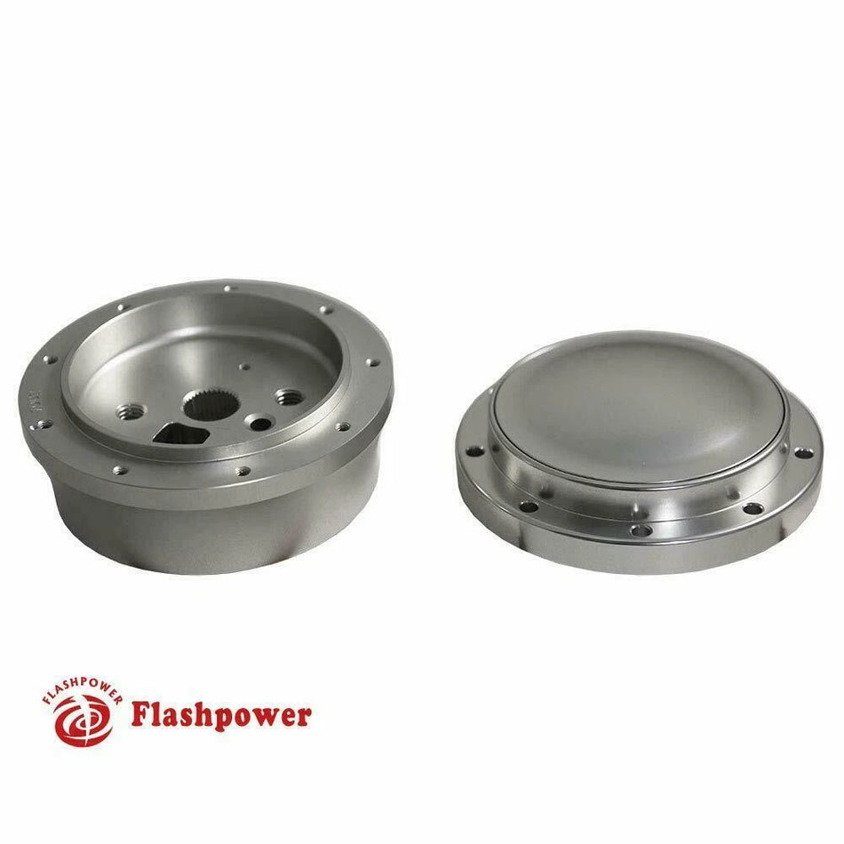 9 Bolt Steering Wheel Short Adapter Boss Kit and Horn Button GM Chevy