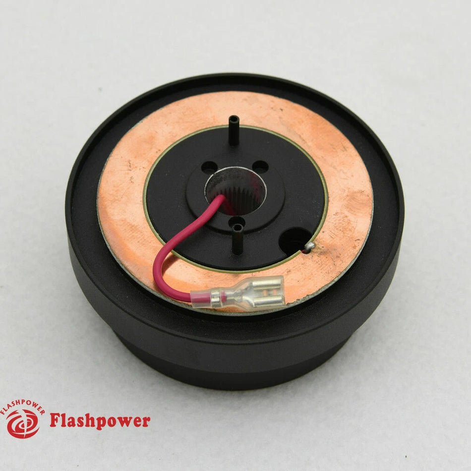 Flashpower Steering Wheel Short Hub Adapter Billet Black for Nissan