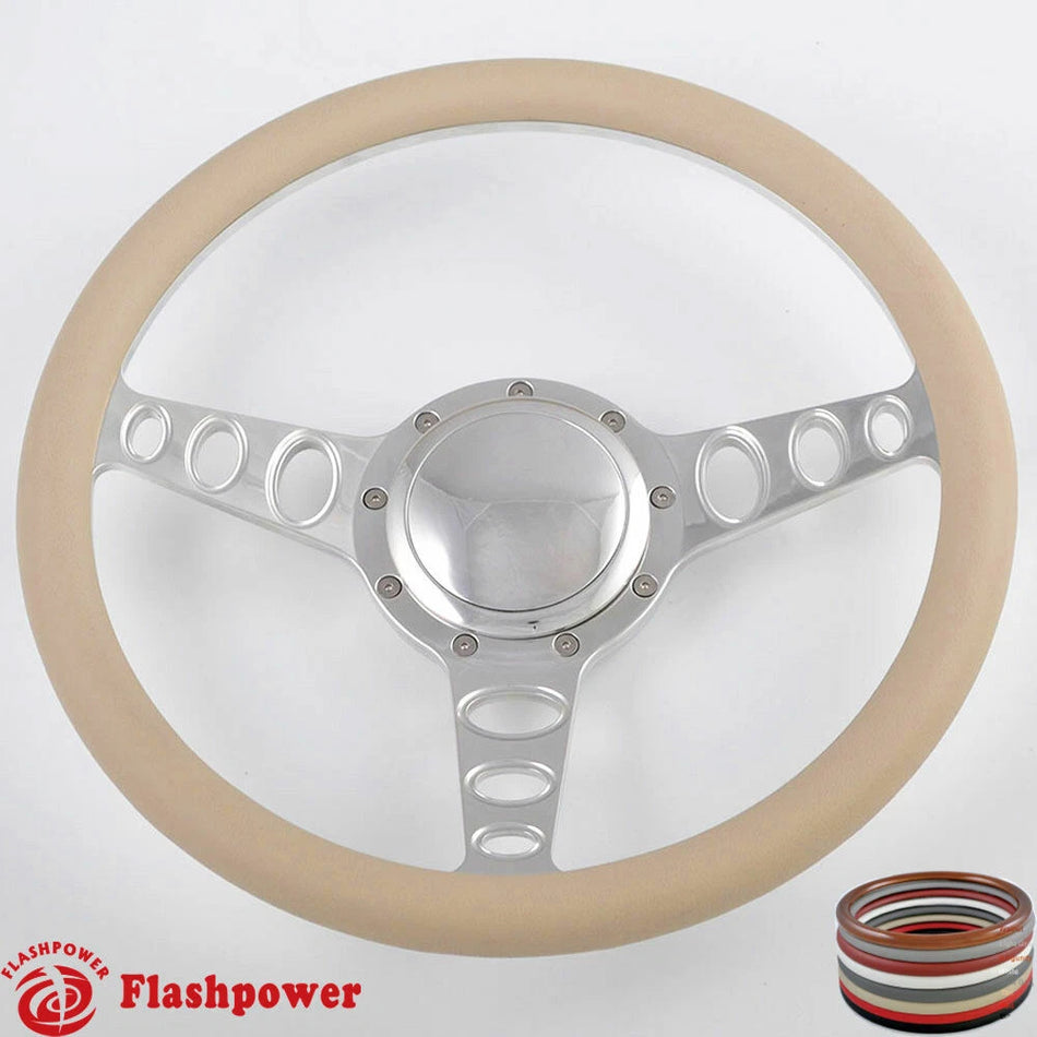 14'' Billet Steering Wheels w/ Horn Chrysler New Yorker Imperial Cordoba