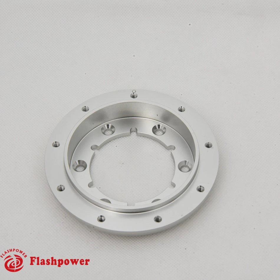 1" Satin Steering Wheel Spacer for 9 Hole Steering Wheel to 6 Hole Adapter