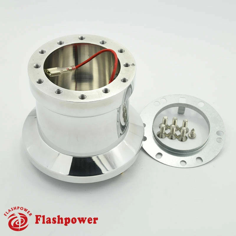Flashpower Steering Wheel Hub Adapter boss kit BMW 1500 1600 1800 2002 Polished