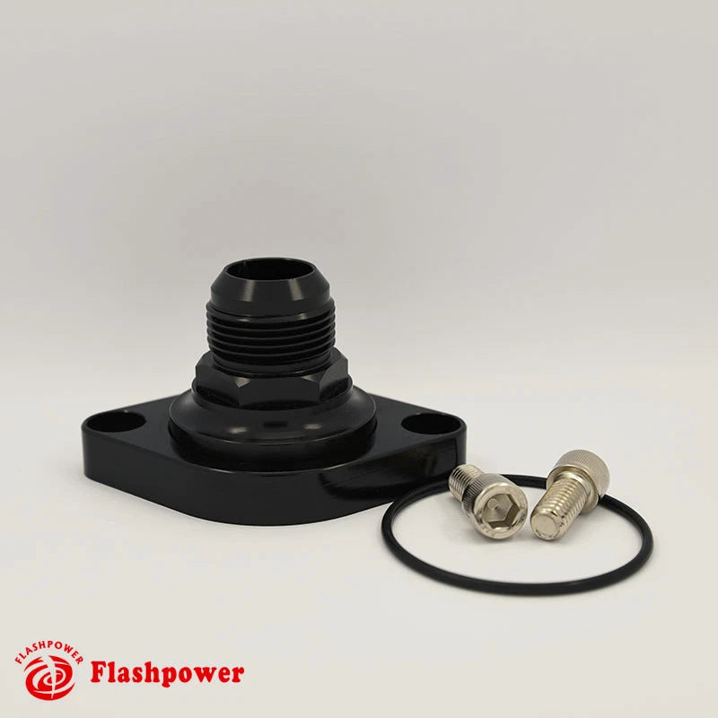 Billet Aluminum Water Neck Thermostat Housing Chevy Small Big SBC BBC 16AN Blk Flash Power Auto