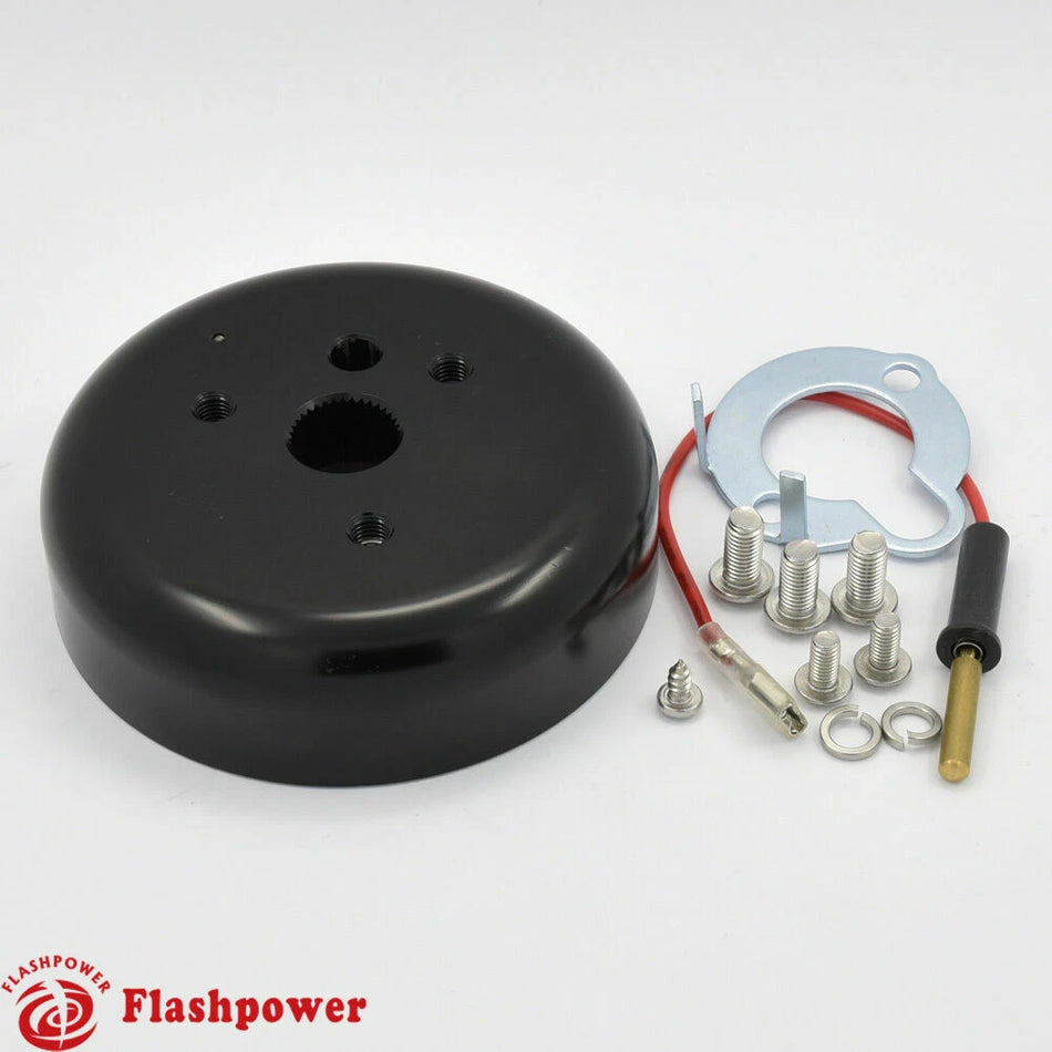 3 Bolt Steering Wheel Adapter Boss Kit GM Buick Cadillac Pontiac Camaro Black