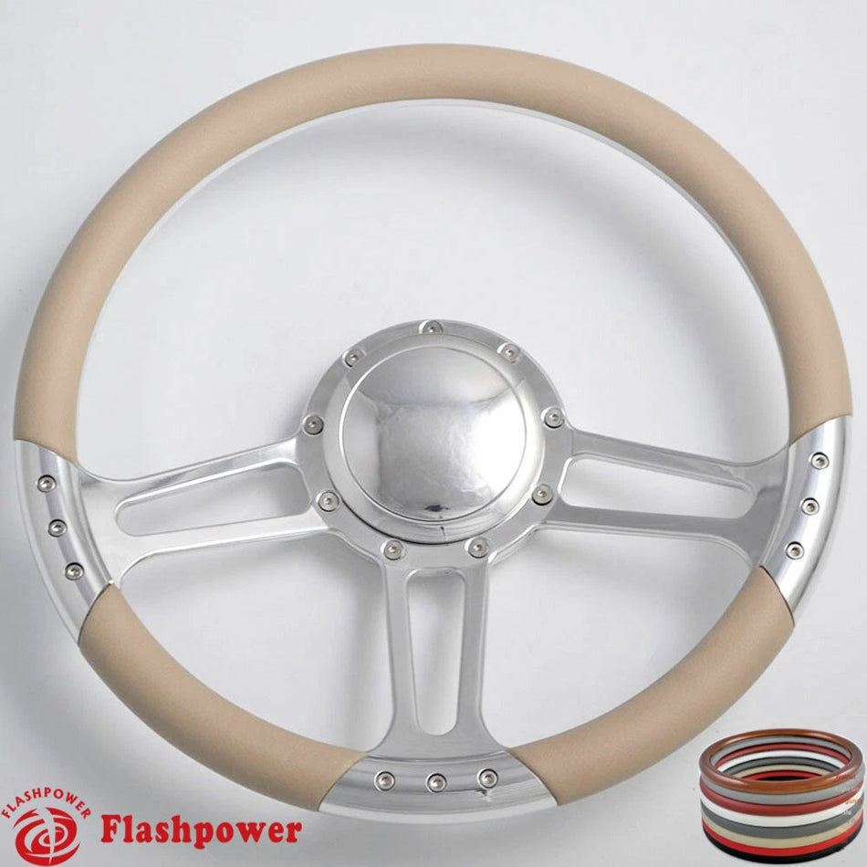 14'' Billet Steering Wheels Half Wrap GMC Trucks Blazer El Camino Jimmy