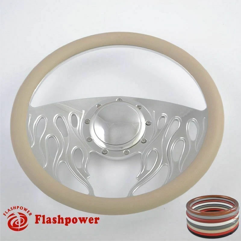 14'' Billet Steering Wheels Half Wrap GMC Challenger Charger GTO