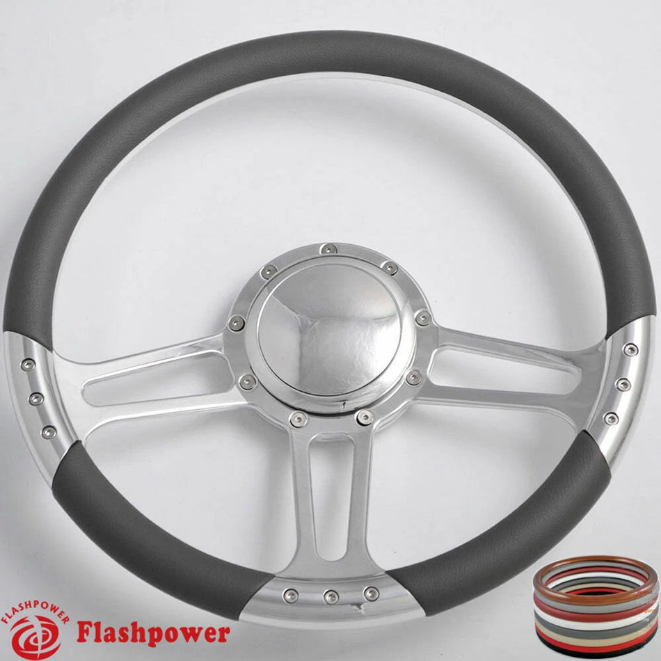 14'' Billet Steering Wheels Half Wrap GMC Trucks Blazer El Camino Jimmy
