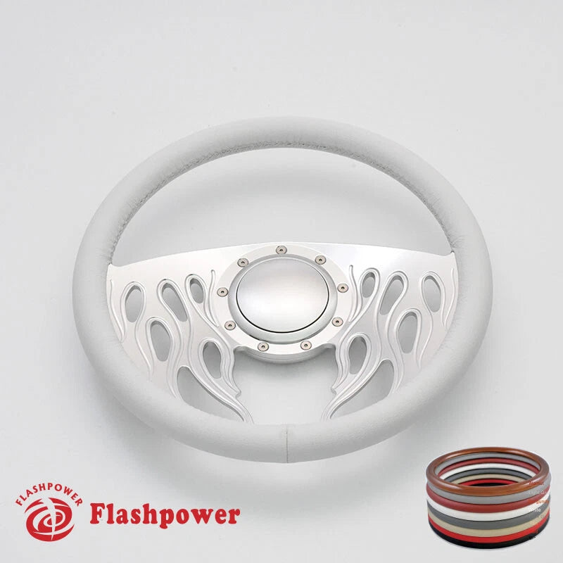 14'' Billet Steering Wheel Full-Wrap Bronco F150 Mercury Capri Lincoln