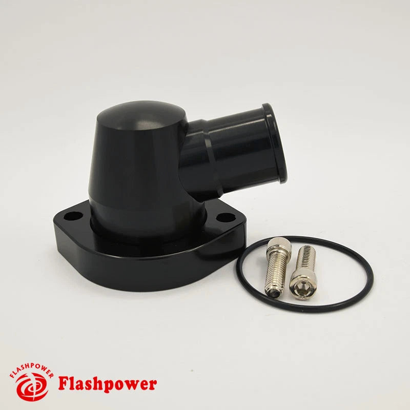 Billet Aluminum Swivel Water Neck Ford Big Block 370 429 460 514 1.25'' Black