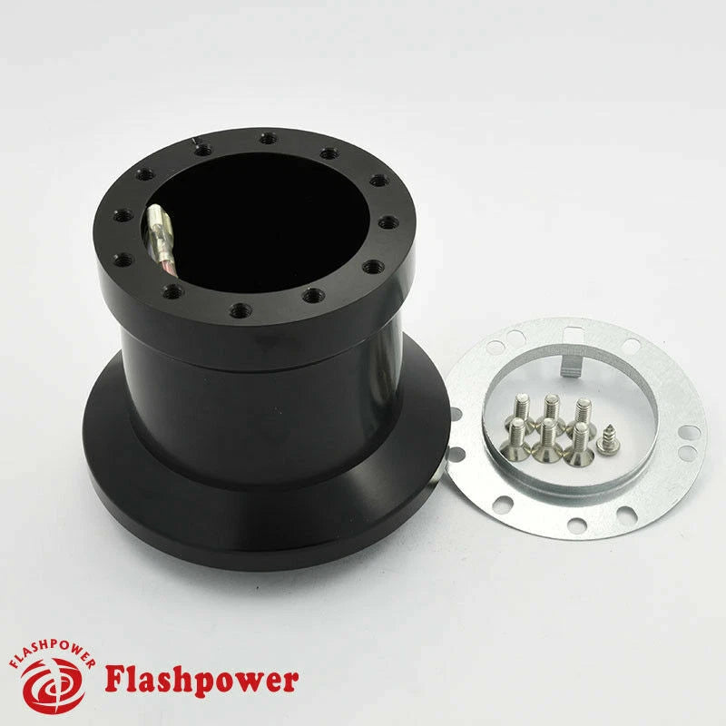 Flashpower Steering Wheel Hub Adapter boss kit BMW 1500 1600 1800 2002 Black