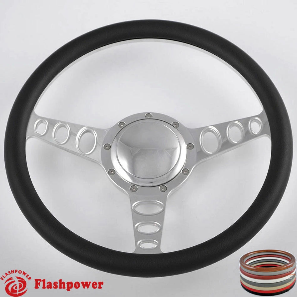 14'' Billet Steering Wheels w/ Horn Chrysler New Yorker Imperial Cordoba