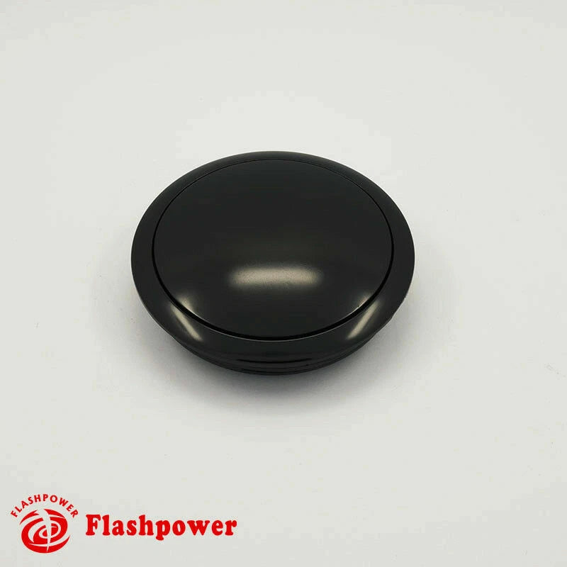 Billet Aluminum Steering Wheel Horn Button Small Plain Black Anodized