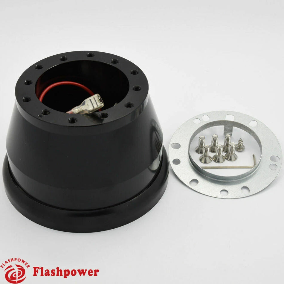 6 Bolt Steering Wheel Adapter Ford Lincoln Mercury Capri Sable Cougar Black