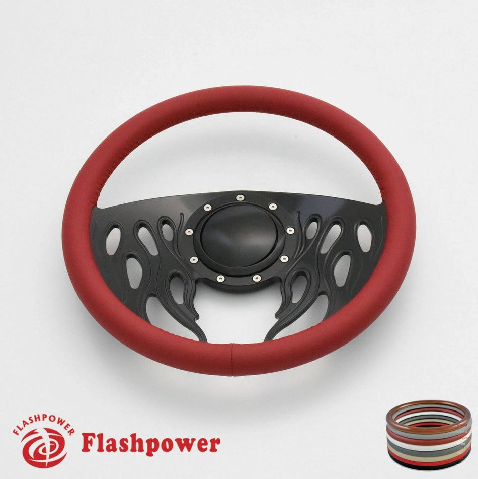 14'' Billet Steering Wheels Full Wrap GMC New Yorker Imperial Cordoba