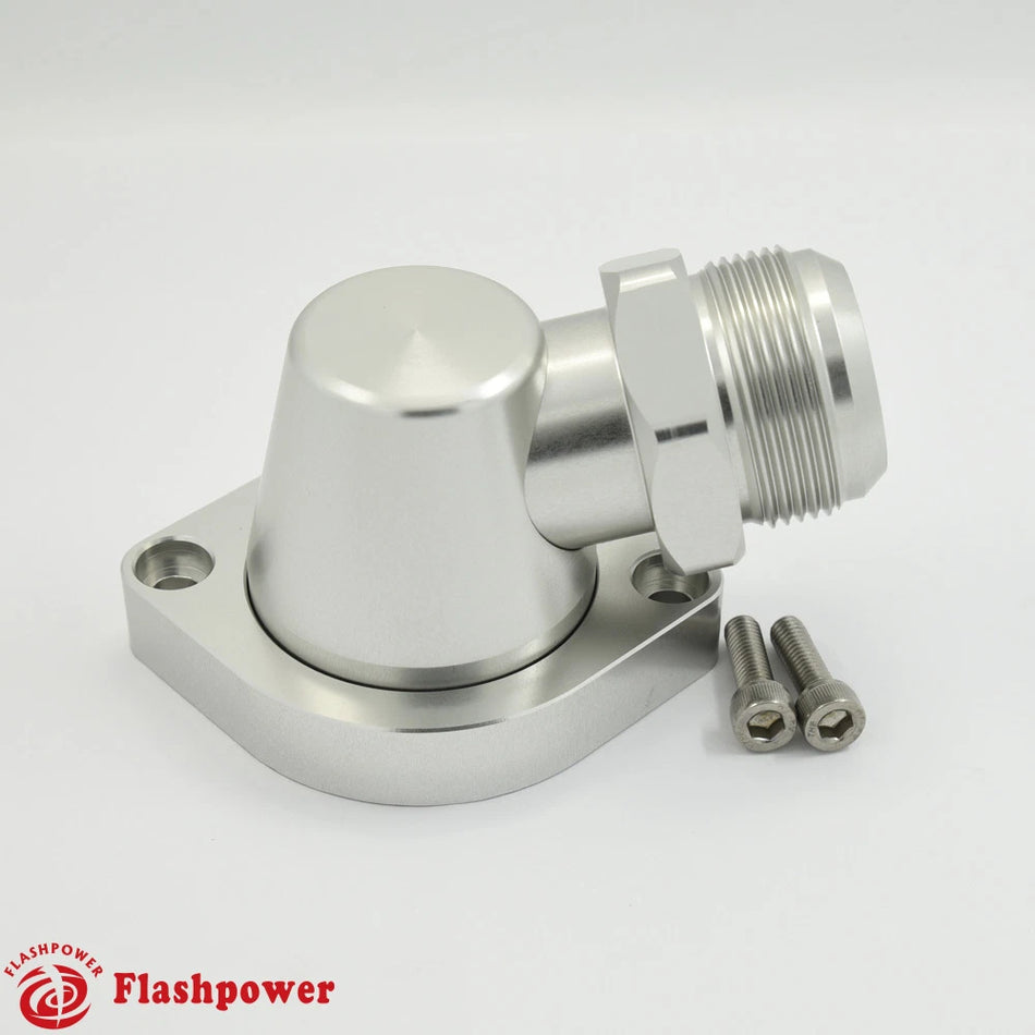 Billet Swivel Thermostat Housings Water Neck 90 AN20 LS Engine Clear