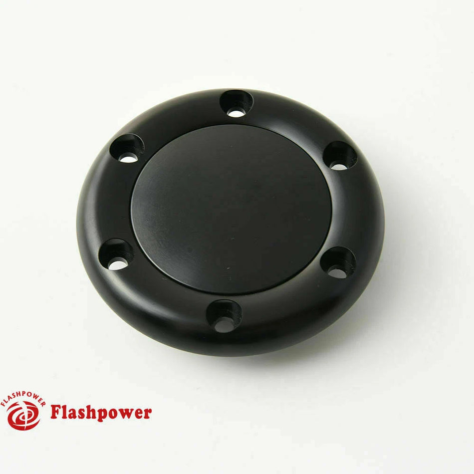 Billet Horn Button for 6 Bolt Steering Wheel Flashpower Nardi Black Anodised