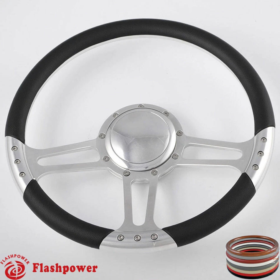 14'' Billet Steering Wheels Half Wrap GMC Trucks Blazer El Camino Jimmy